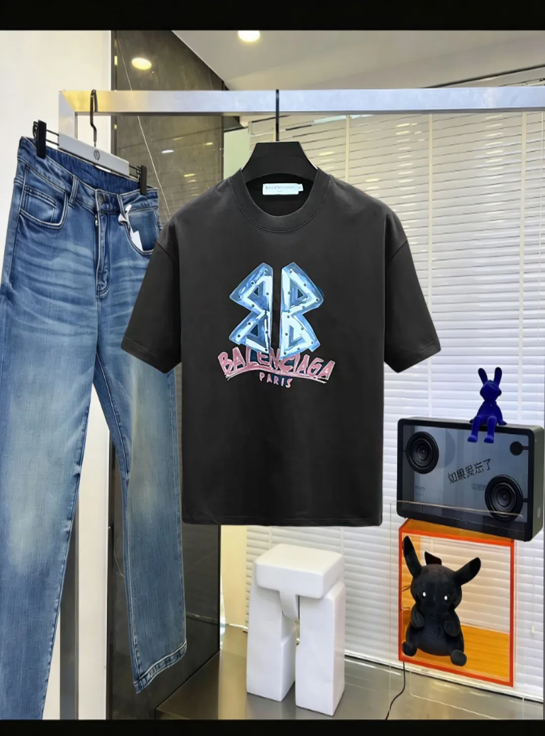 👍 logo Logo Same Style T 280 Versatile : Black White Size：S M L XL